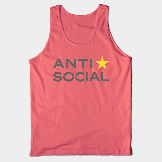 ANTI SOCIAL Tank Top by hamiltonarts